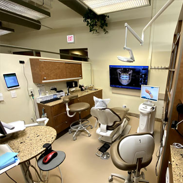 Centeral room at East Village Dental Centre 